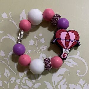 Pink and Purple Hot Air Balloon Stanley Cup Charm